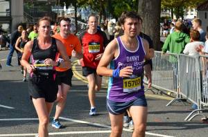 Danny running the Bristol half